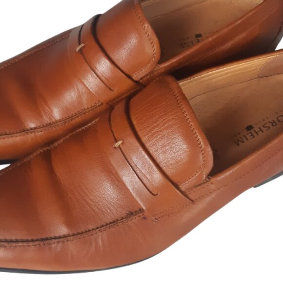 Florsheim Loafers SZ 12D Men's Tan Leather w/ Rubber Sole - Picture 8 of 14